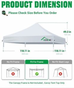 10x10 canopy frame only aluminum very thick commercial type