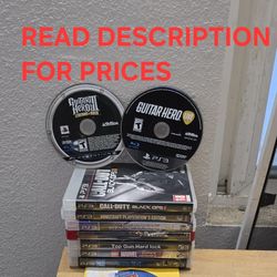 PS3 Games, Firm Price, Great Condition, Read Description For Details