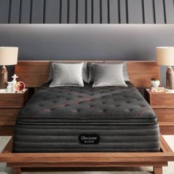 King Size Mattress Beautyrest Black C-Class  – 16” Thick Pillow-Top Firm • Factory-Sealed • Same-Day Delivery