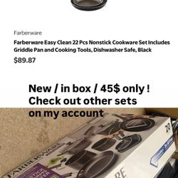 Pots/pans Nonstick Cookware Set and Glass Lids with Cooking Tools and Food Storage Containers, Dishwasher Safe ceramic and aluminum base for fast cook