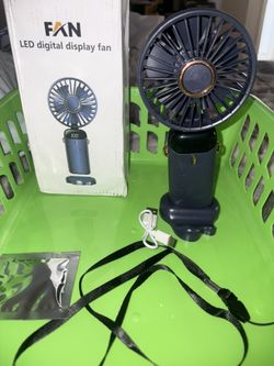 FAN LED DIGITAL DISPLAY Hand Held 5-speed Fans
