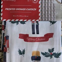 Christmas Toy Soldier Shower Curtain Nutcracker