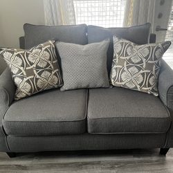 Gray Sofas & Love Seat