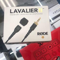 Rode Lavalier II Omnidirectional Mic Microphone Black