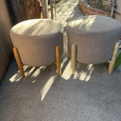 Pair of ottomans