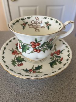 Vintage Christmas Cup/Saucer