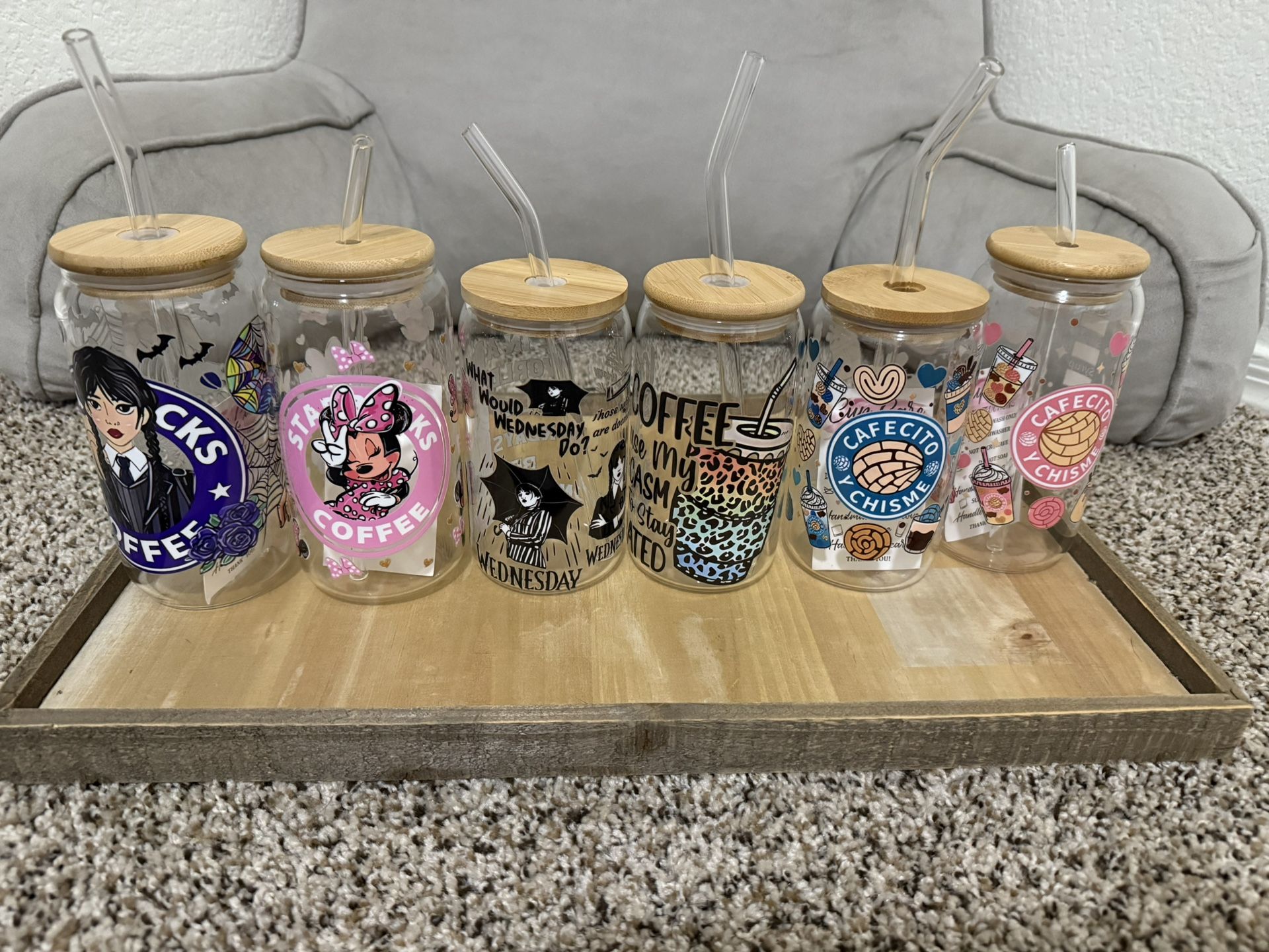 Glass Tumblers $10 (Made To Order)