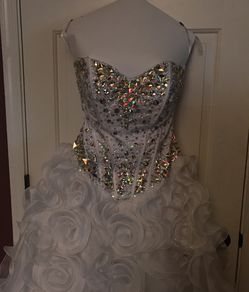 White diamond dress