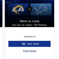 Rams VS Lions
