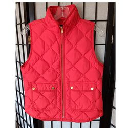 J. Crew Puffer Vest with Snap Pockets