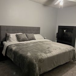 Grey Headboard Only (King size)