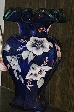 Vintage Fenton Art Glass Hand Made & Hand Paited #6