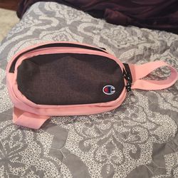 Champion Pink and Gray Fanny Belt Bag