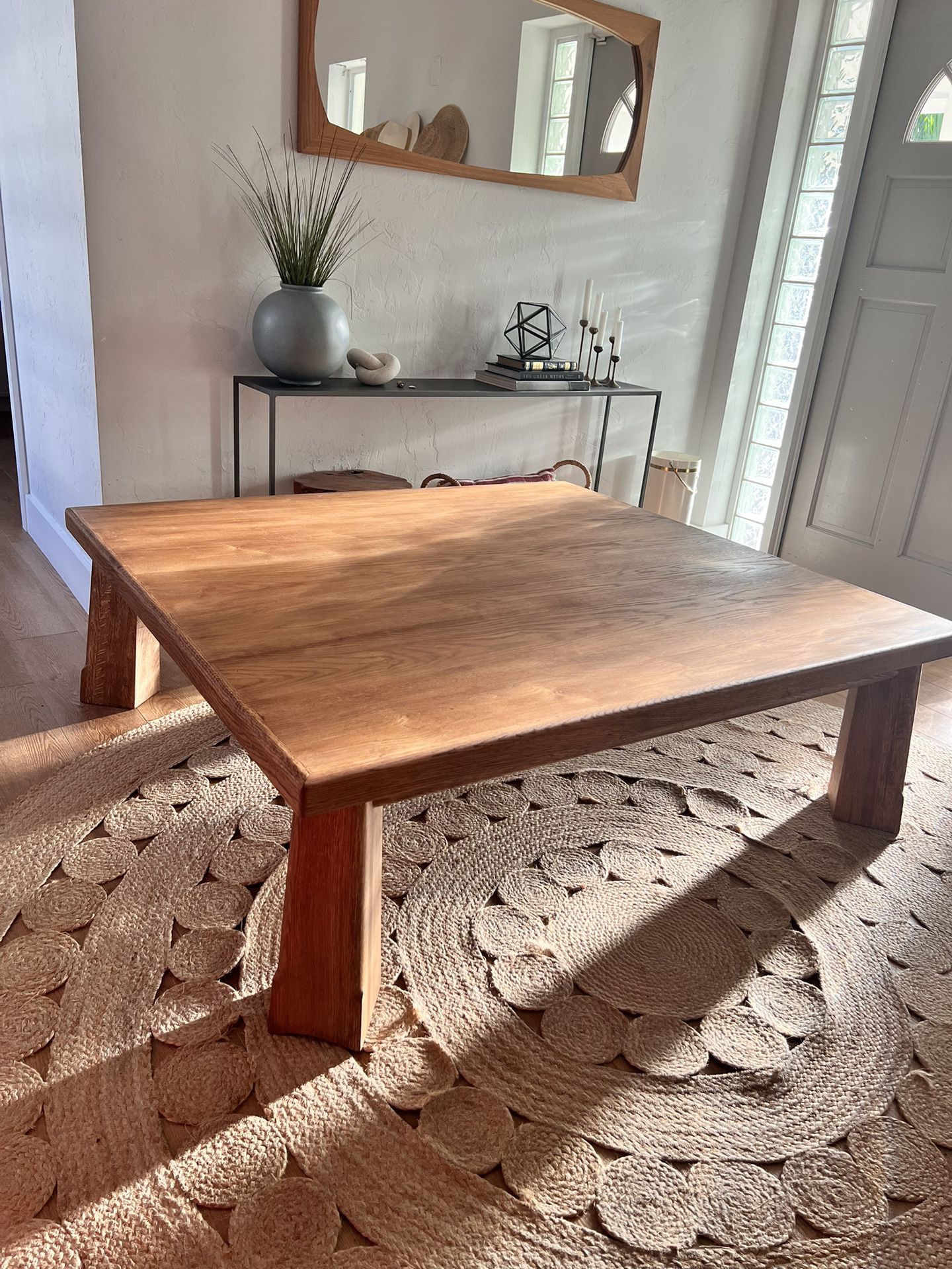 Large hand crafted coffee table