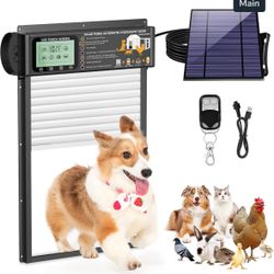 Dog Door Cat Door, Automatic Dog Door with Anti-Pinch Functionality