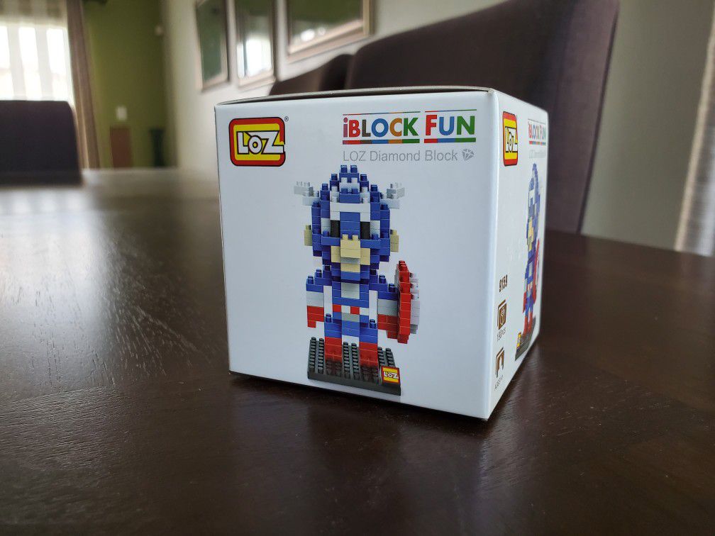 Captain America Building Blocks Figure, Lego, Marvel, New