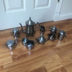 Stainless Steel Coffee Set 10 Pc