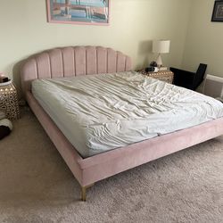 Pink Shell Bed Frame