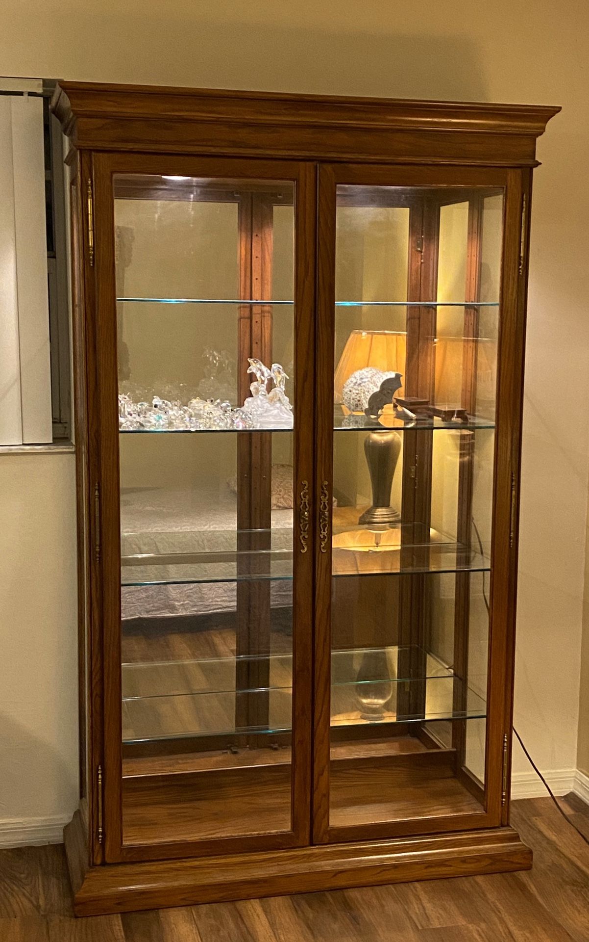 SOLID OAK CURIO for Sale in Oakland Park, FL OfferUp