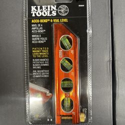 Klein Tools Accu Bend 4vial Level