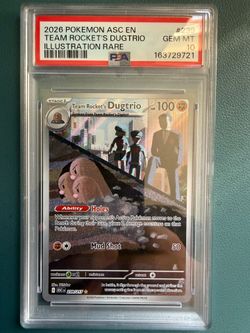 Pokemon PSA 10 Team Rocket’s Dugtrio Illustration Rare #239