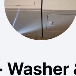 Washer And dryer 