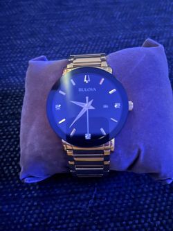 Bulova Men's Modern Diamond Stainless Steel Watch 97D116