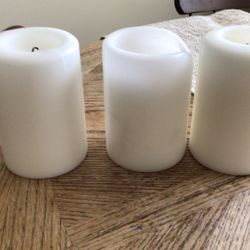 3 White Candles