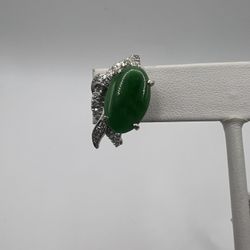 Jade & Diamond Earrings 