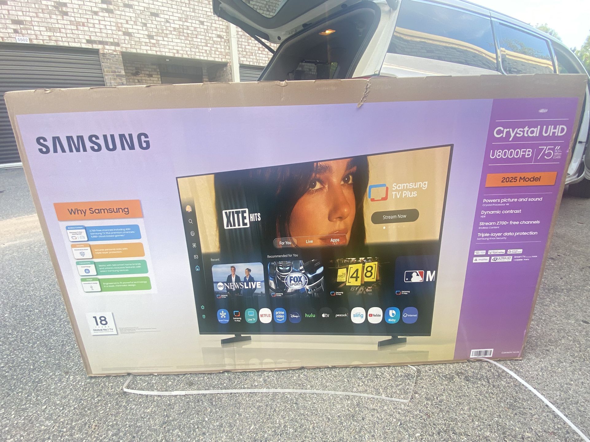75 ‘ Samsung 4K Smart 8000 Series $499.00!!!