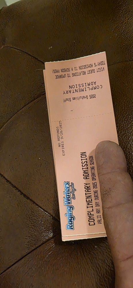 3 Raging Water Tickets 