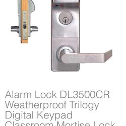 Alarm Lock DL3500CR Weatherproof Trilogy Digital Keypad Classroom Mortise Lock with High Capacity Audit Trail