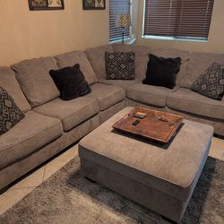 AFW Sectional couch w/ Ottoman  L shape