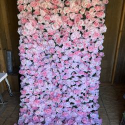 Artificial Flower Wall Backdrop 