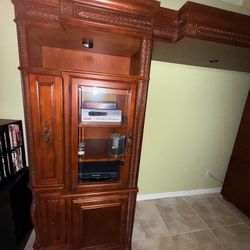 Solid Wood Entertainment Center