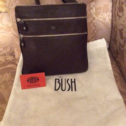Australian Bush Collection Brown Kangaroo Leather Cross Body Bag.  New With Tag.