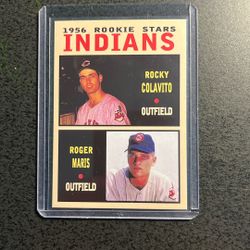 Maris / Colavito , Indians ‘56 Rookie Stars Card