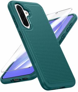 Green Matte Textured Shockproof Back Case Cover for Smartphone