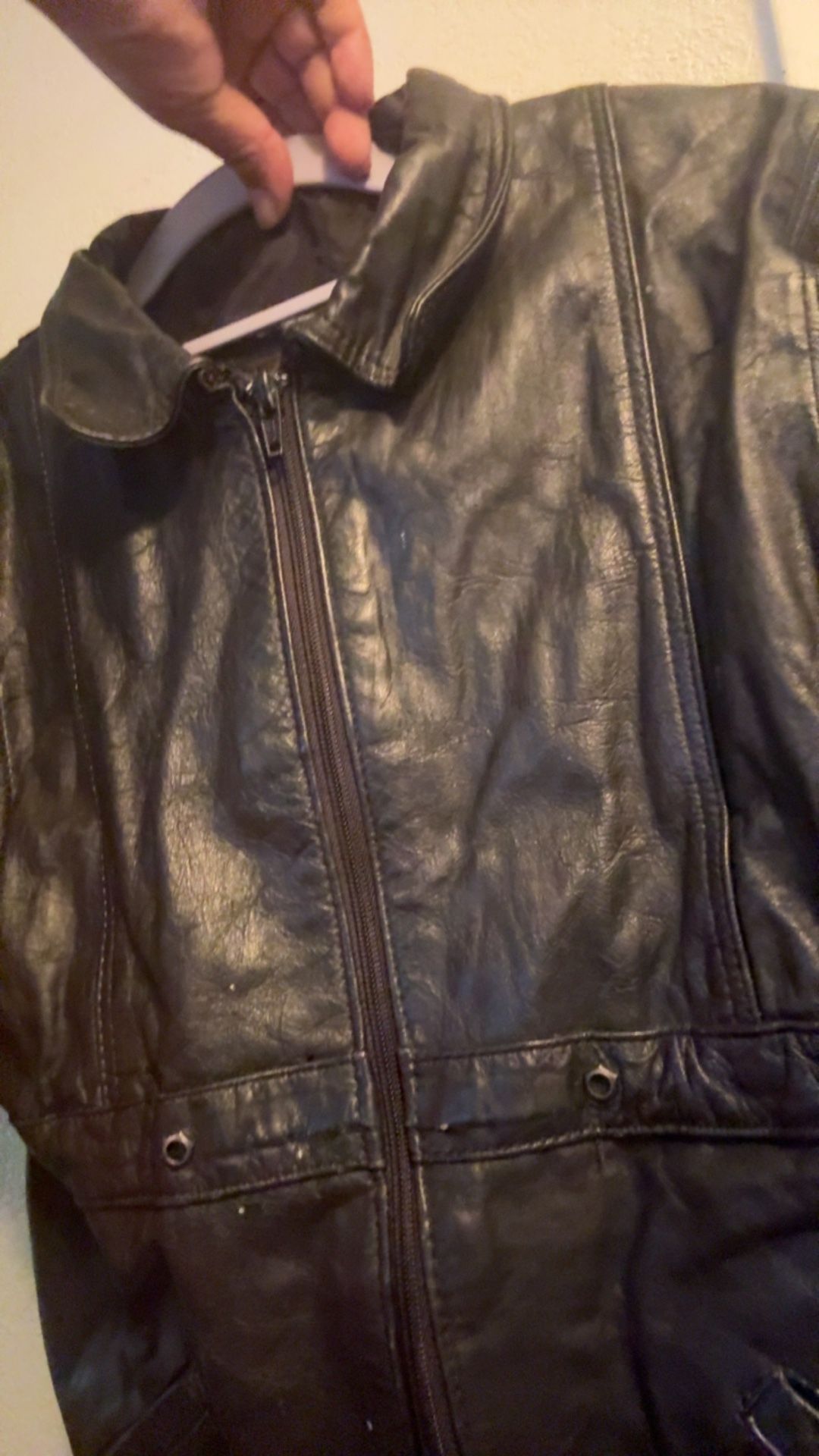 Black Leather Kids Jacket From Mexico π²π½ Very Nice