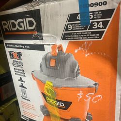 Ridgid 9 Gallon Wet/Dry Vac. 