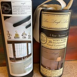 Wall Art - Removable Vinyl (4 Coffee’s & Live Love Laugh)  NEW