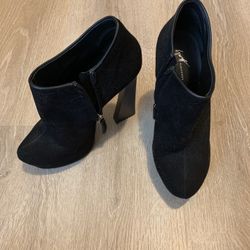 Giuseppe Zanotti Black Suede Ankle Boots