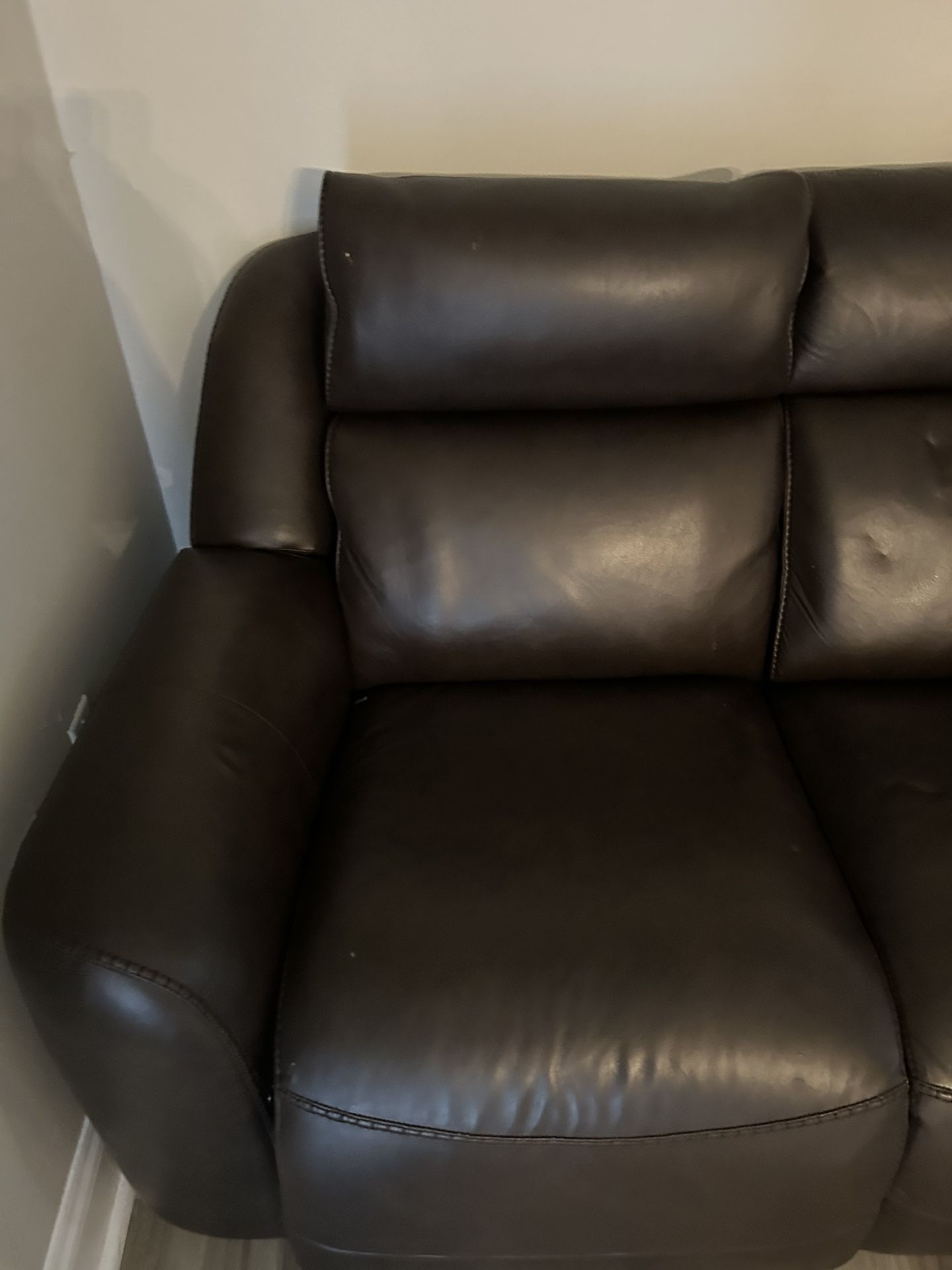 Brown Leather Couch! MUST GO!!