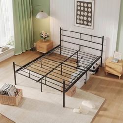 Queen Size Bed Frame 14" (New)