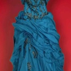 Cerulean Blue Quinceanera Dress