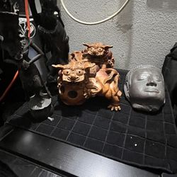 Art Figures Made Out Of Wood