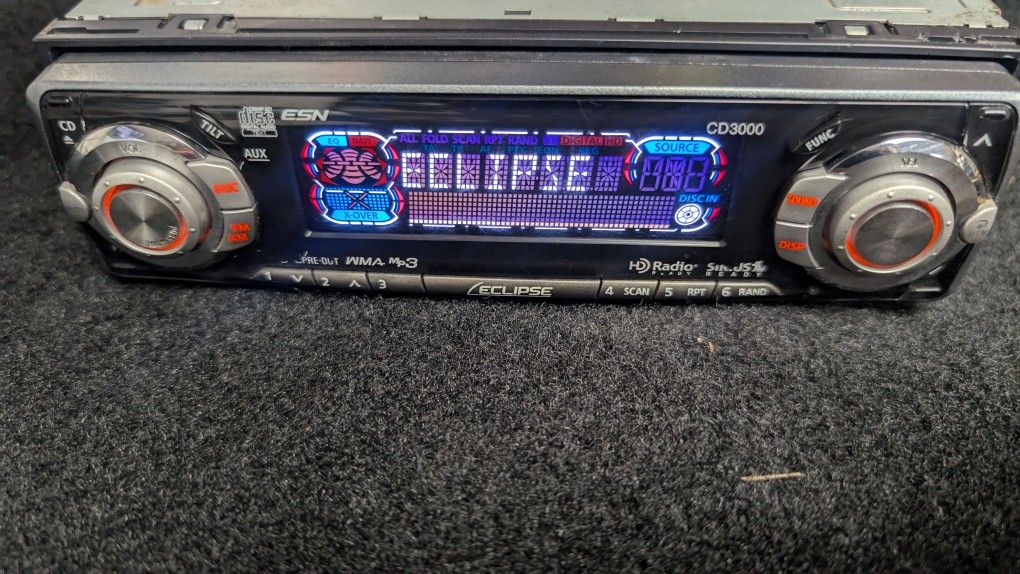 Eclipse old school high end head unit. mp3 CD play back