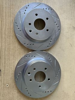 Infiniti EX35 Rear 08-12 Rear Drill Slot Rotors Ceramic 