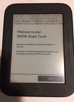 Nook ebook book reader