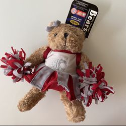 New TALKING Cheer Chants Washington State University WSU Cougars Kid Toy Plush Collectible Cheerleader Bear 7" Plush Champion Treasurers NOS 